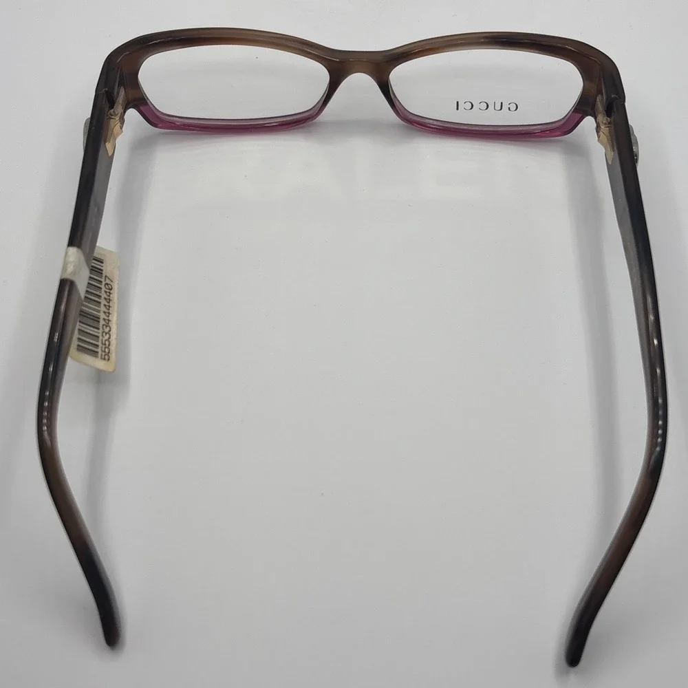 New Gucci GG 3196 YOI Brown Pink Eyeglasses Frames 50-14 130mm Italy #479